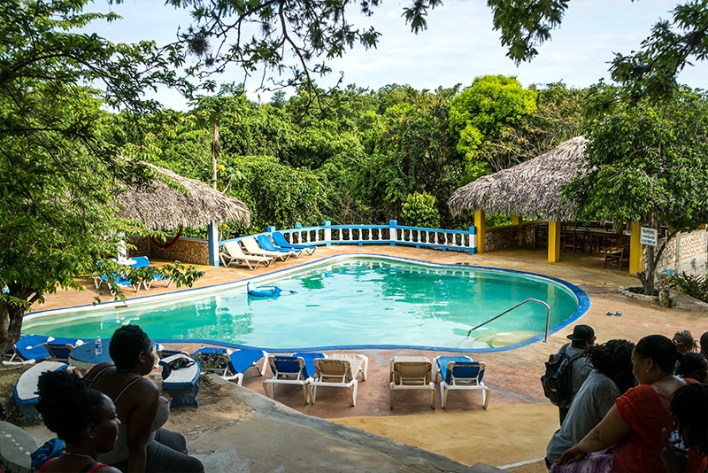 Blue Hole Mineral Springs swimming pool