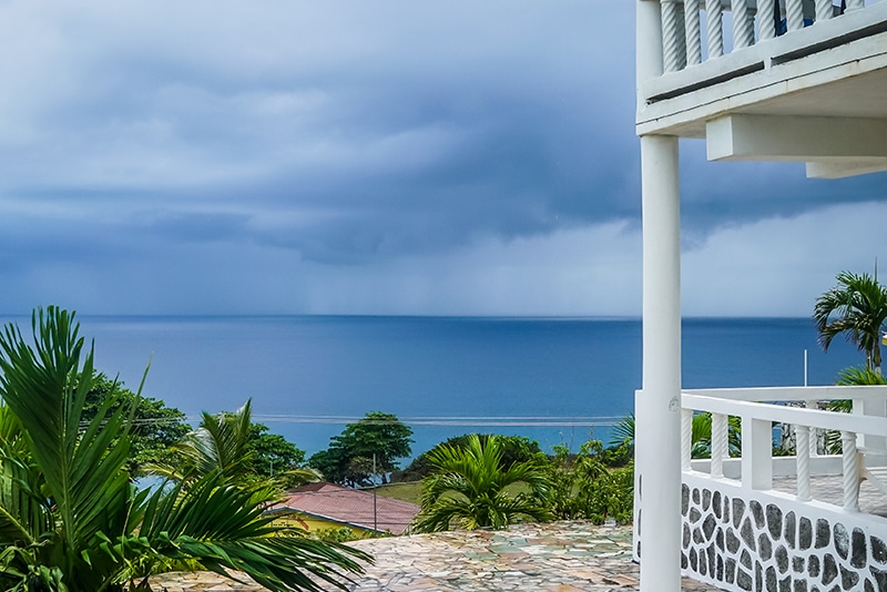 View of Carribean Sea from Villa Juanita Jamaica
